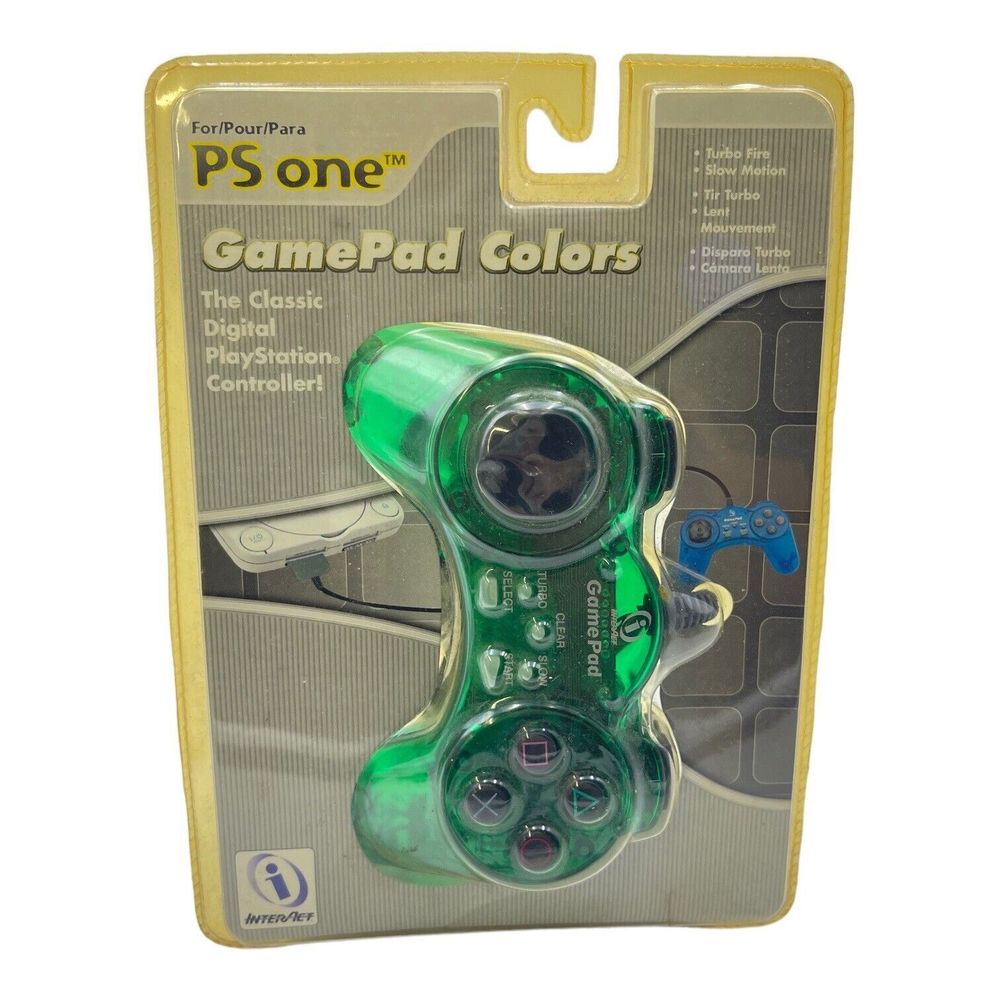 InterAct PlayStation 1 PS1 GamePad Wired Controller -  Green - New